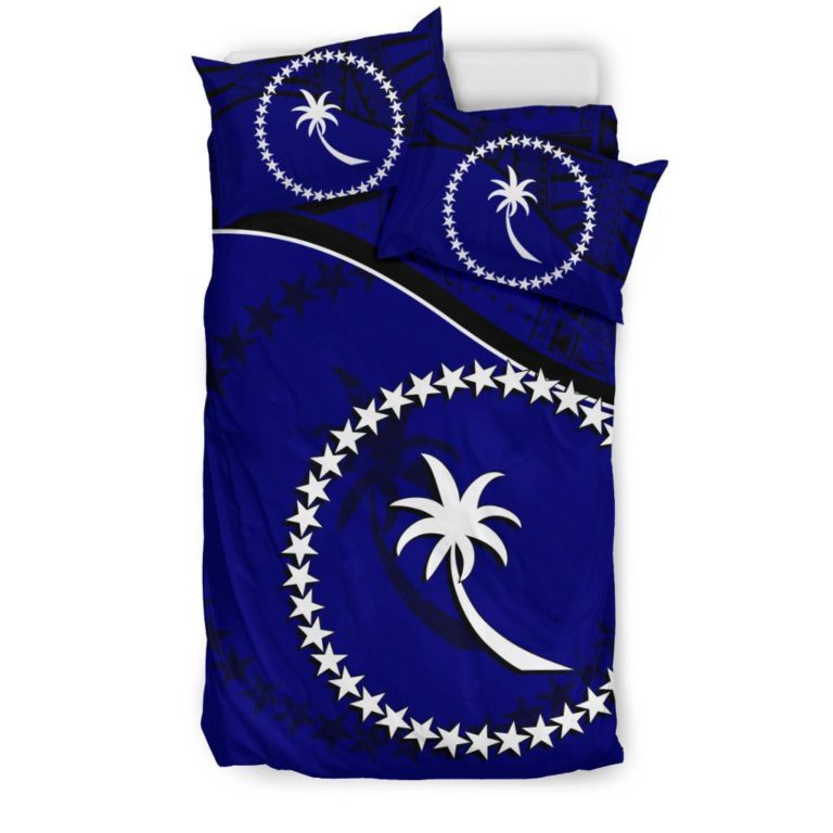 Chuuk Samoa Bedding Set Dark Blue A24