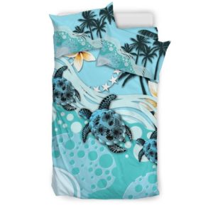 Cook Islands Bedding Set - Blue Turtle Hibiscus A24