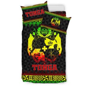 Tonga Coat Of Arms Bedding Set - Reggae Version - BN12
