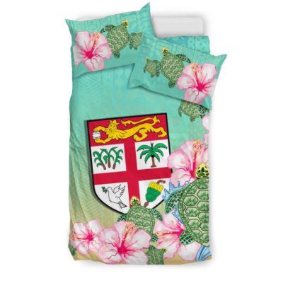 Fiji Tapa Bedding Set Turtle K5