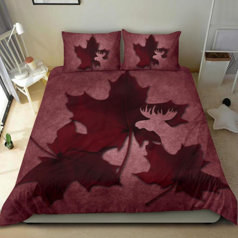 Canada Bedding Set - Maple Leaf Moose A02