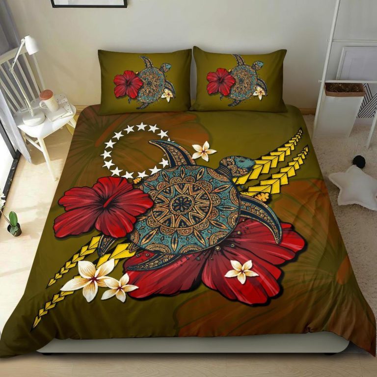 Cook Islands Bedding Set - Yellow Turtle Tribal A02