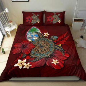 Guam Bedding Set - Red Turtle Tribal A02