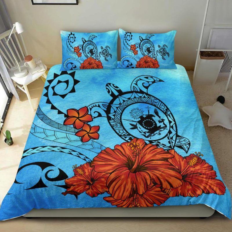 Cook Islands Coat Of Arms Poly Sea Background Bedding Set J9