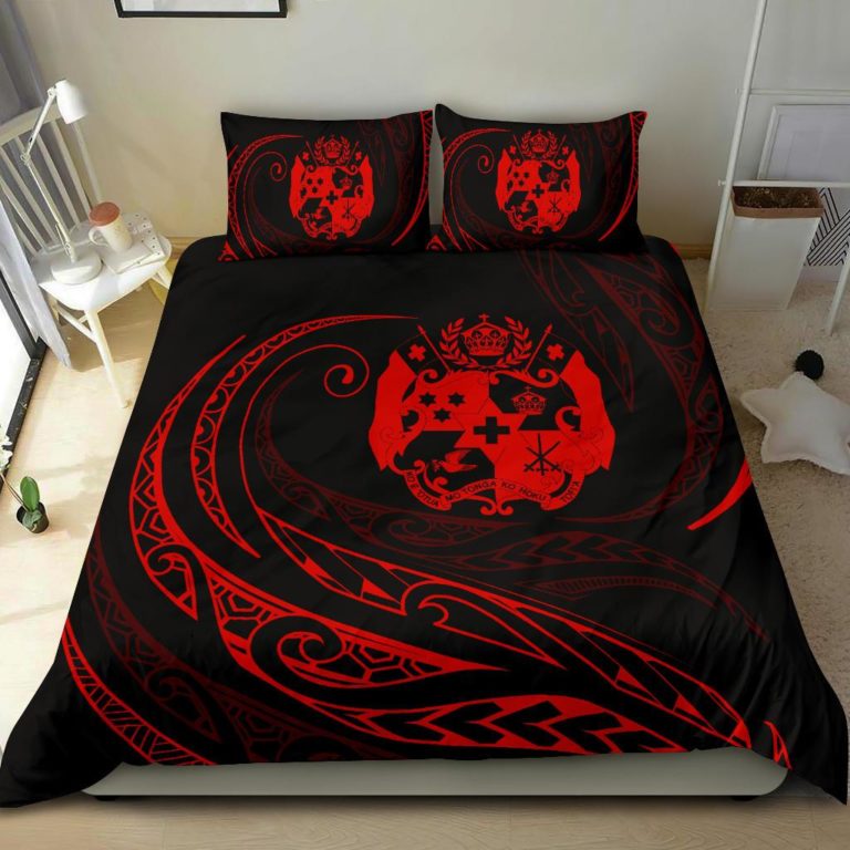 Tonga Bedding Set - Red -  Frida Style J94