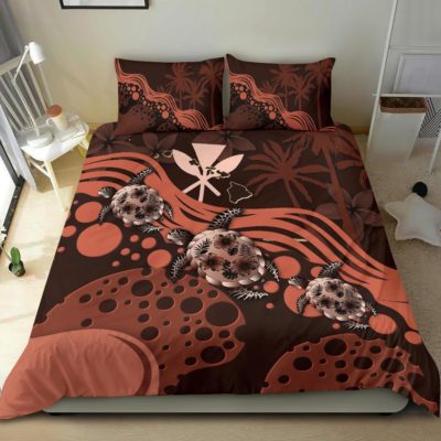Hawaii Bedding Set - Pink Turtle Hibiscus A24