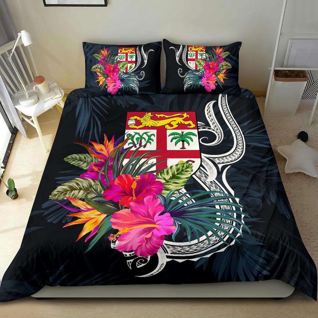 Polynesian Bedding Set – Fiji Duvet Cover Set Tropical Flowers – BN12 ...