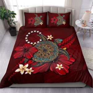 Cook Islands Bedding Set - Red Turtle Tribal A02