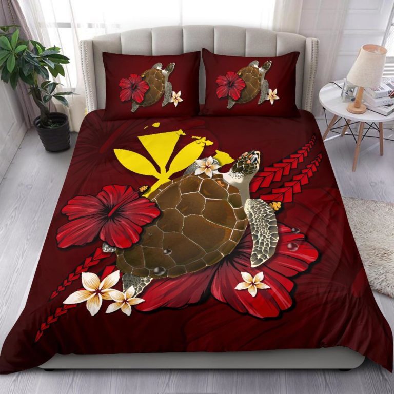 Hawaii Bedding Set - Red Turtle A02