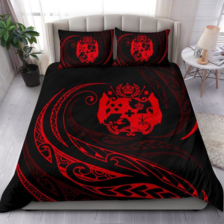 Tonga Bedding Set - Red -  Frida Style J94