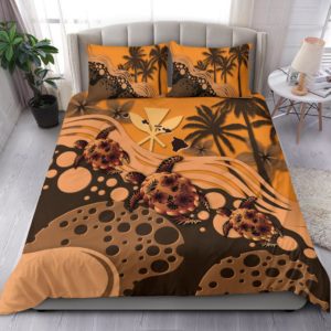 Hawaii Bedding Set - Orange Turtle Hibiscus  A24