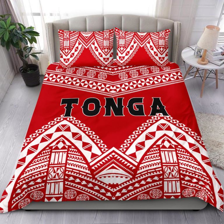 Tonga Polynesian Tribal Pattern Quilt Bed Set - BN12