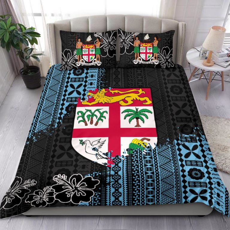 Fijian Masi Bedding Set - Fijian Tapa K5