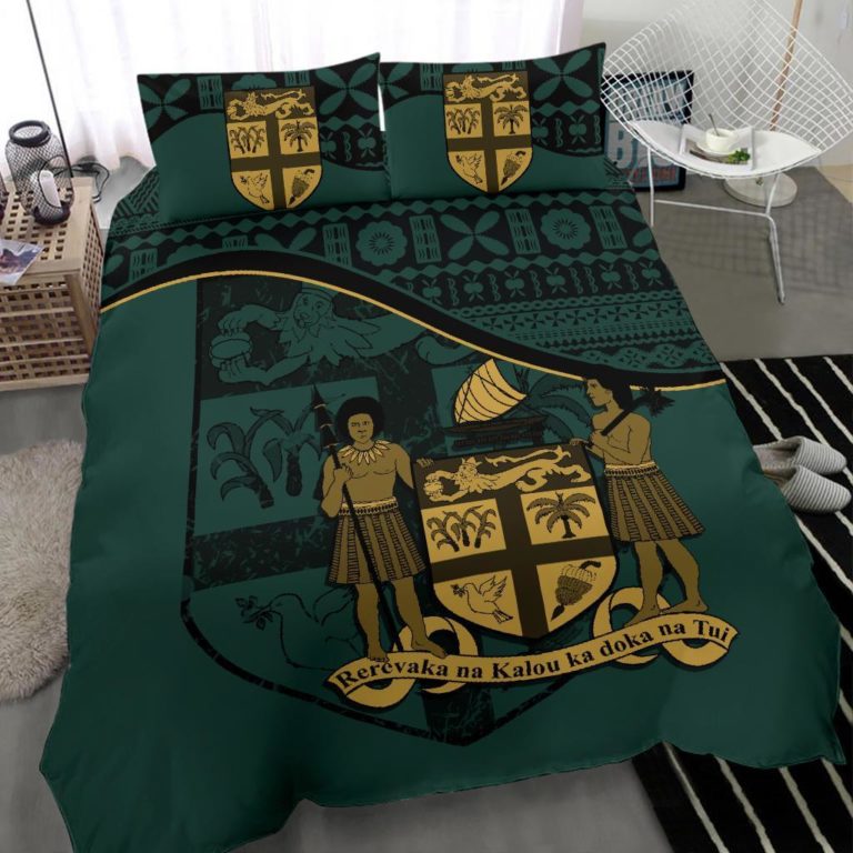 Fiji Bedding Set Dark Green A24