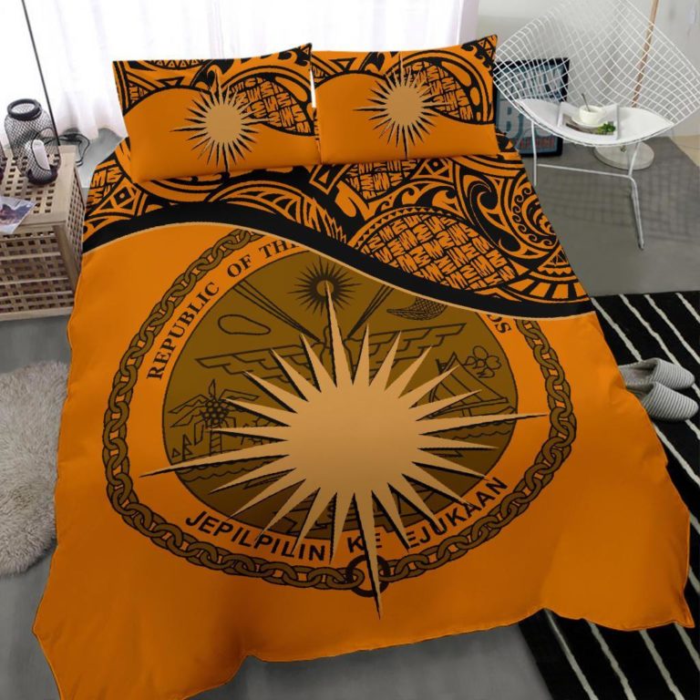 Marshall Islands Bedding Set Orange A24
