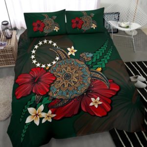 Cook Islands Bedding Set - Green Turtle Tribal A02