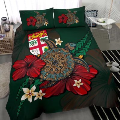Fiji Bedding Set - Green Turtle Tribal A02