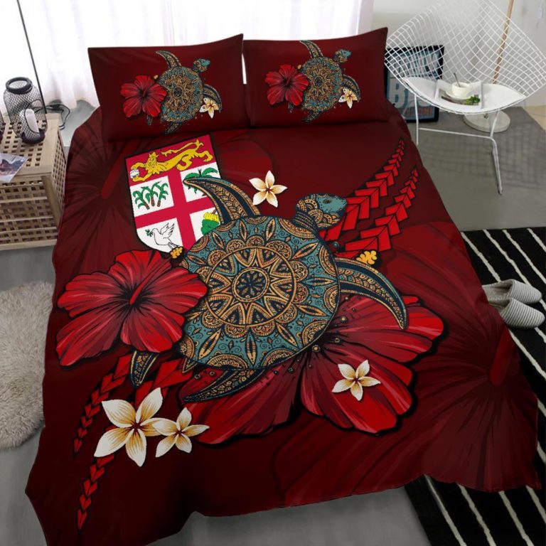 Fiji Bedding Set - Red Turtle Tribal A02