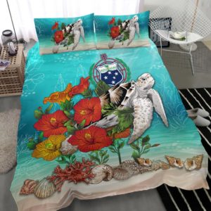 Samoa Bedding Set - Ocean Turtle Hibiscus A24