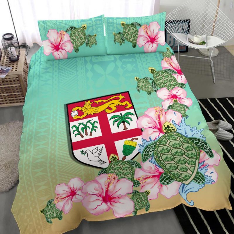 Fiji Tapa Bedding Set Turtle K5