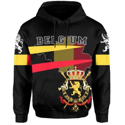 Belgium Flag Hoodie - Map Version J1