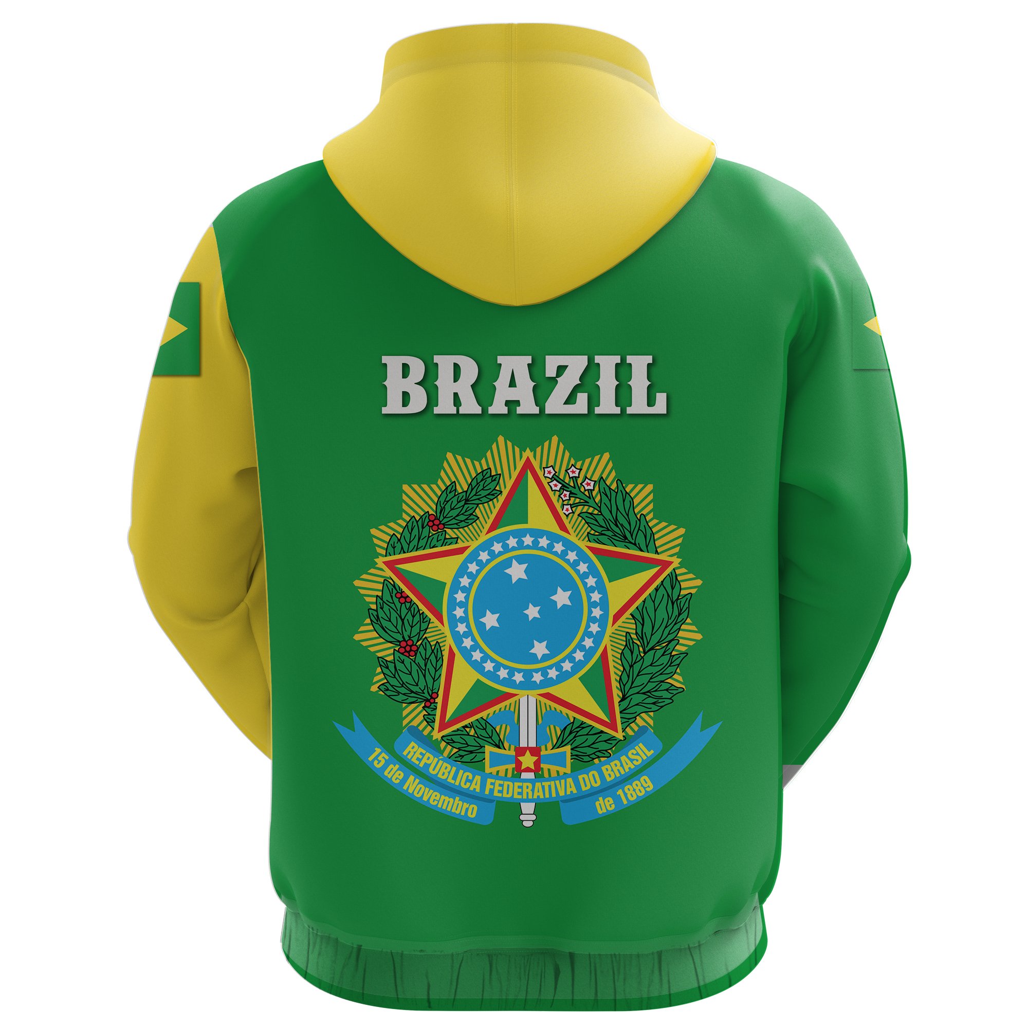 Brazil Hoodie Zip Streetwear Style K4 - Art Hoodie