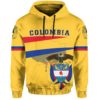 Colombia Flag Hoodie - Map Version J1