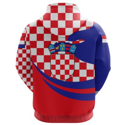 Croatia Hoodie Zip Proud Version K4