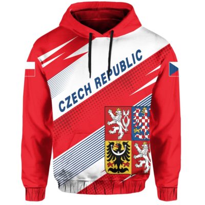 Czech Republic Flag Hoodie - Pride Style J4