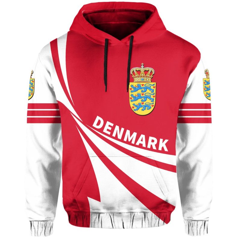 Denmark Flag Hoodie - Doma Style J1