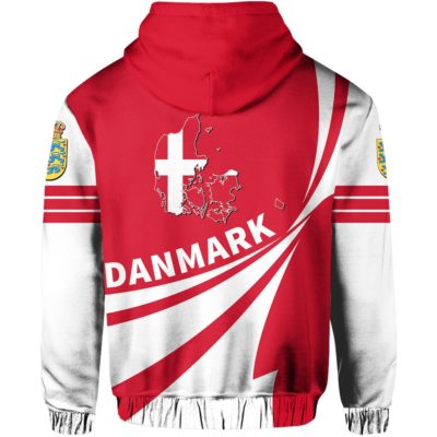 Denmark Flag Hoodie - Doma Style J1