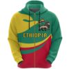 Ethiopia Hoodie Zip Proud Version K4
