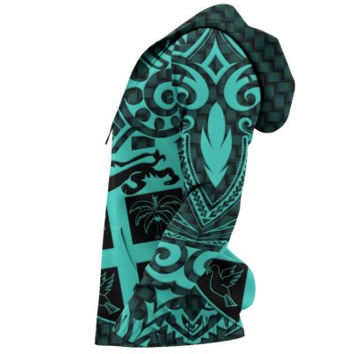 Fiji Hoodie Turquoise - Emboss Style J1