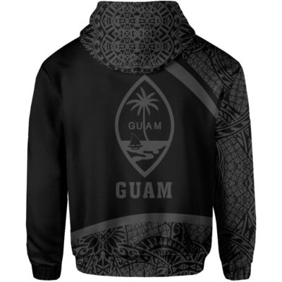 Guam Micronesia Hoodie Gray - Round Style - J1