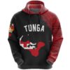 Tonga Map Hoodie Version Black A5