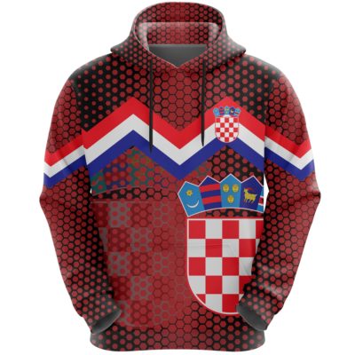 Croatia Coat Of Arms Hoodie Black 2nd A5