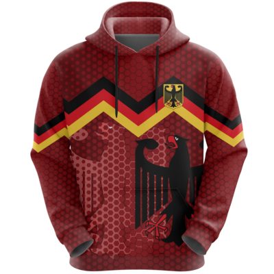 Germany Coat Of Arms Hoodie Red A5