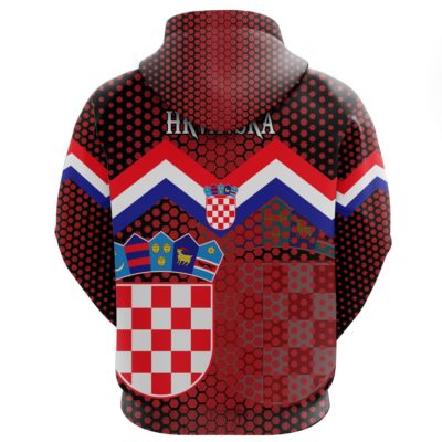 Croatia Coat Of Arms Hoodie Black 2nd A5