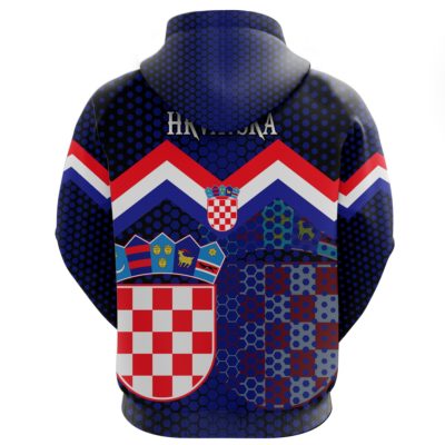 Croatia Coat Of Arms Hoodie Black 3rd A5