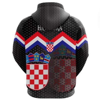 Croatia Coat Of Arms Hoodie Black A5