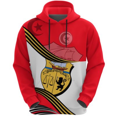 Tunisia Hoodie Analog Style with Coat of Arms K7