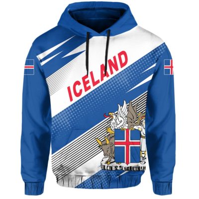 Iceland Flag Zipper Hoodie - Pride Style J4
