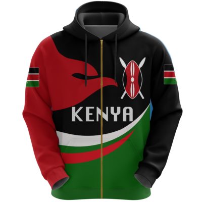 Kenya Hoodie Zip Proud Version K4