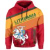 Lithuania Flag Motto Hoodie Red - Limited Style J1