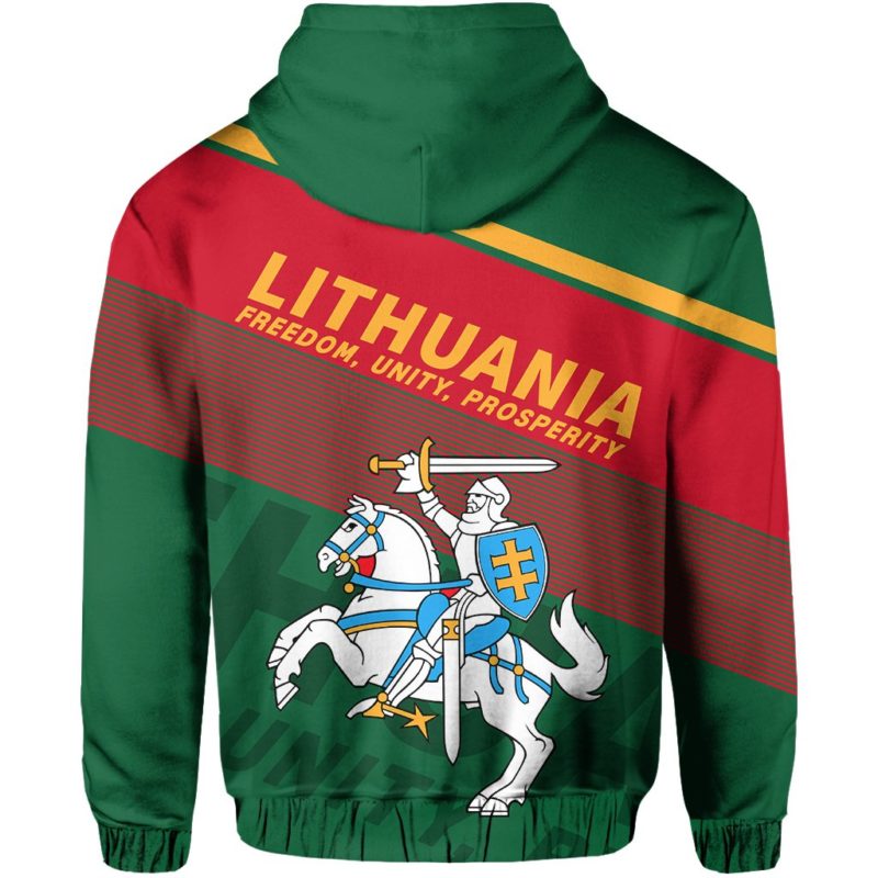 Lithuania Flag Motto Hoodie - Limited Style J1