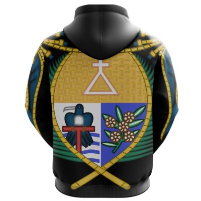 Nauru Hoodie Nauru Coat Of Arms All Over Hoodie TH5