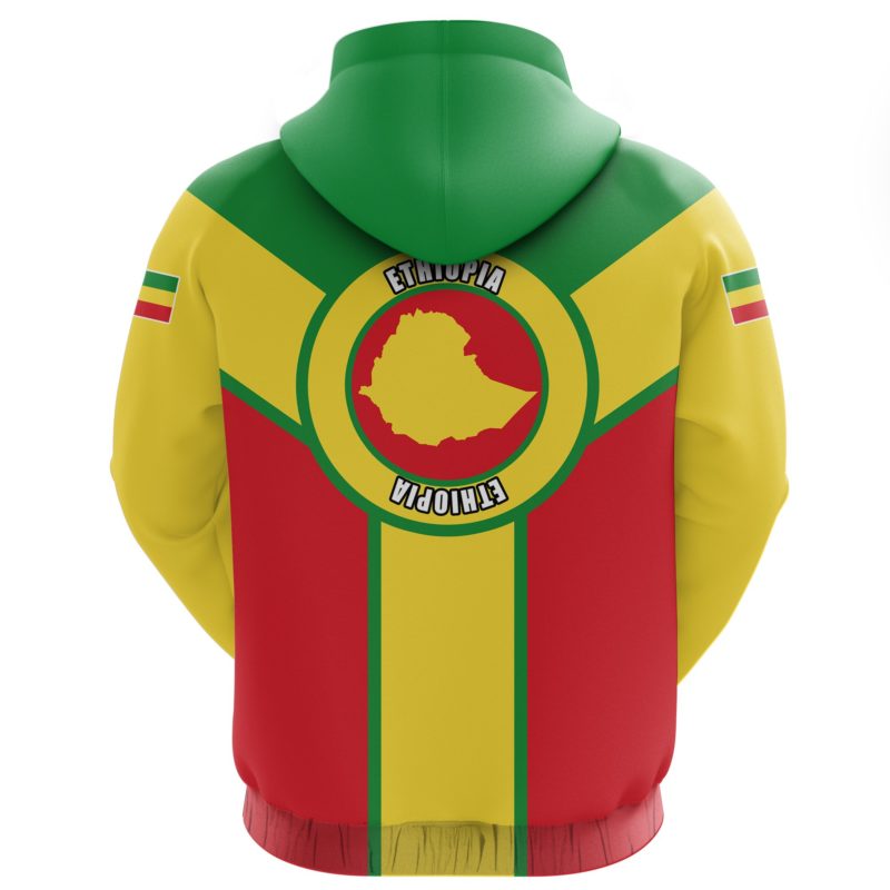 Ethiopia Pullover Hoodie Rising (Zip) A10