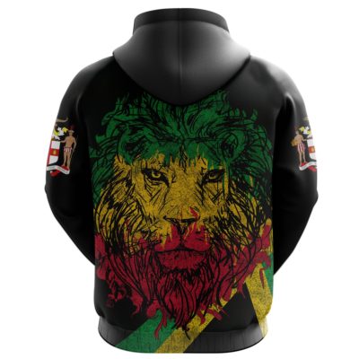 Jamaica Hoodie Lion With Flag Th5