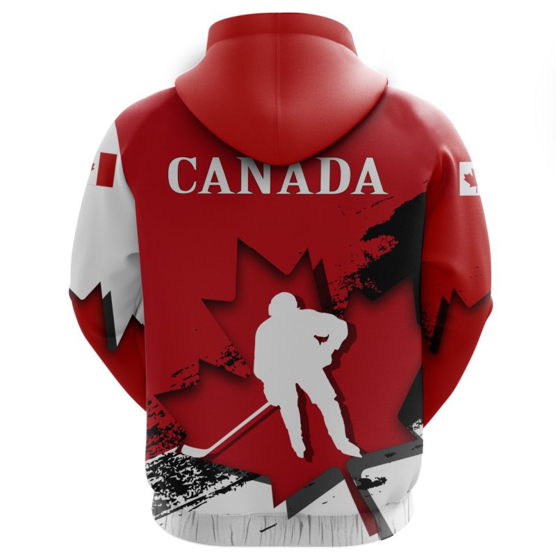 Canada Hockey Hoodie - Hockey Maple Leaf A02