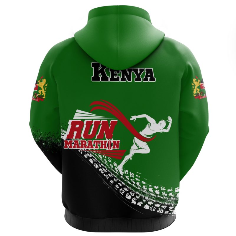 Kenya Hoodie Marathon (Zip) A10